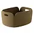 Muuto muuto restore basket brown green 35cm x 48cm x 23cm