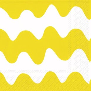 marimekko LOKKI light yellow servetten S