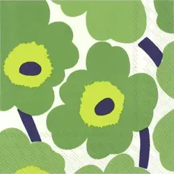 marimekko unikko green servetten S