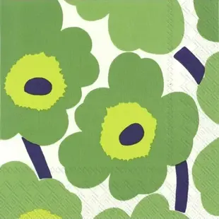 marimekko unikko green servetten S