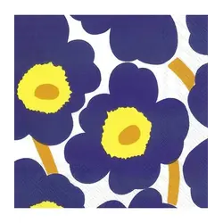 marimekko unikko dark blue servetten S