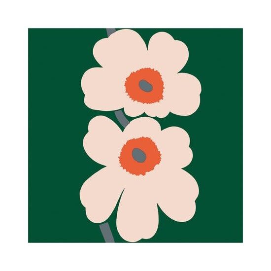 Marimekko marimekko UNIKKO 60th anniversary green servetten