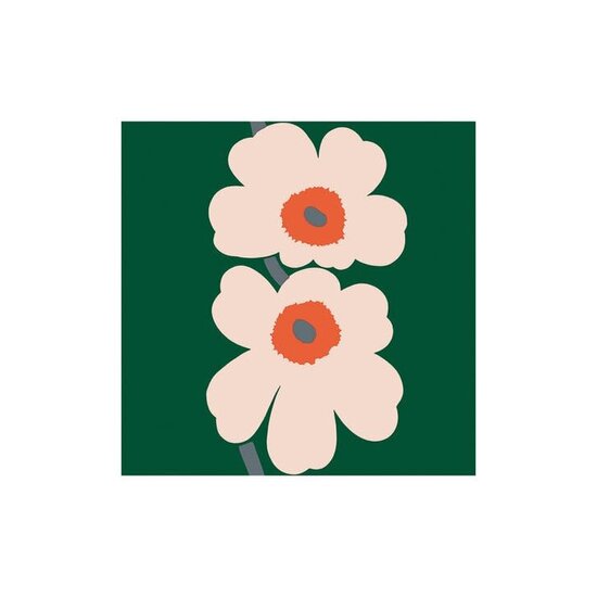 Marimekko marimekko UNIKKO 60th anniversary green servetten