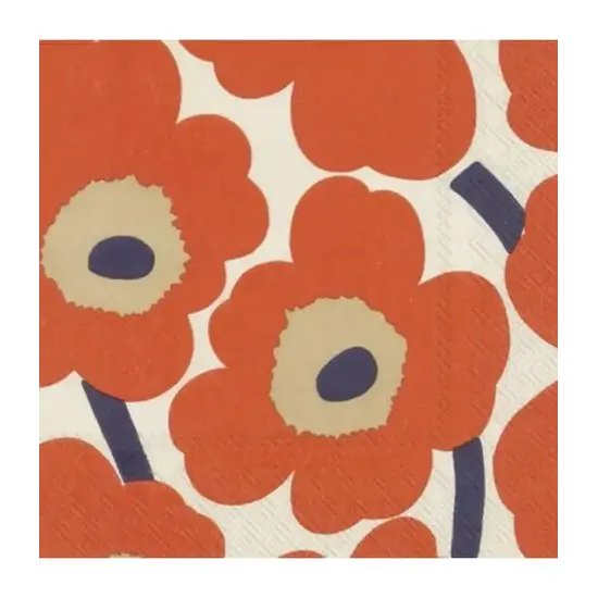 Marimekko marimekko UNIKKO orange green servetten
