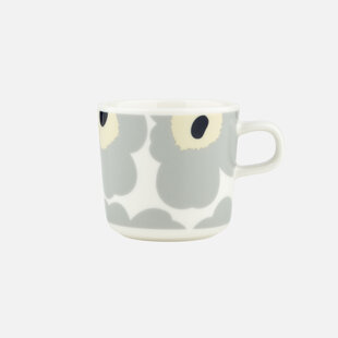 marimekko oiva koffiekop unikko grijs