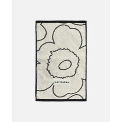marimekko piirto unikko guest  towel 30x50 white -black