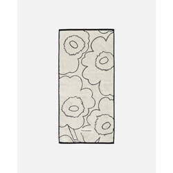marimekko piirto unikko hand towel  50x100 white-black
