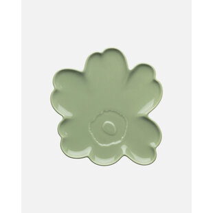 marimekko unikko shape plate light green 20 cm