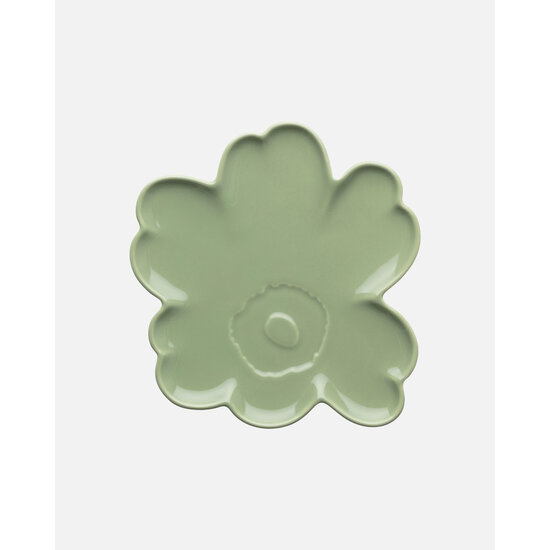 Marimekko marimekko unikko shape plate light green 20 cm