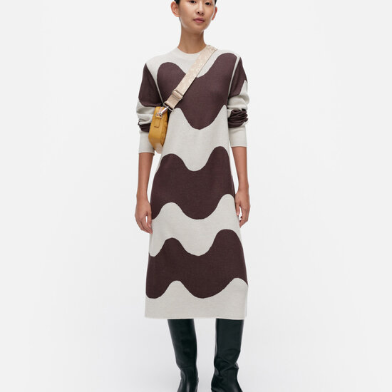 Marimekko marimekko Ennallaan Lokki Knitted Wool Dress S