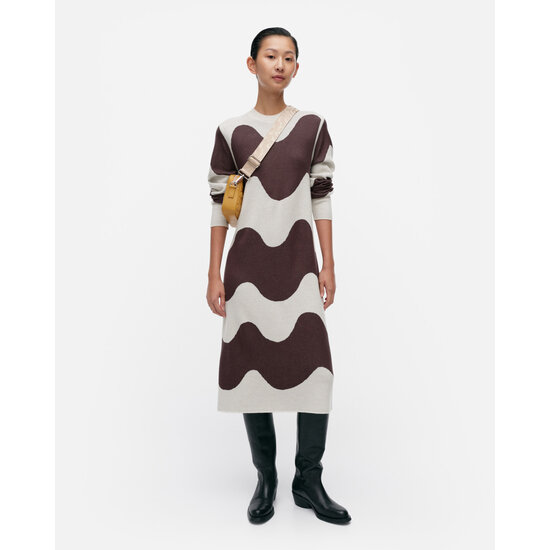 Marimekko marimekko Ennallaan Lokki Knitted Wool Dress S