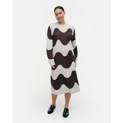marimekko Ennallaan Lokki Knitted Wool Dress M