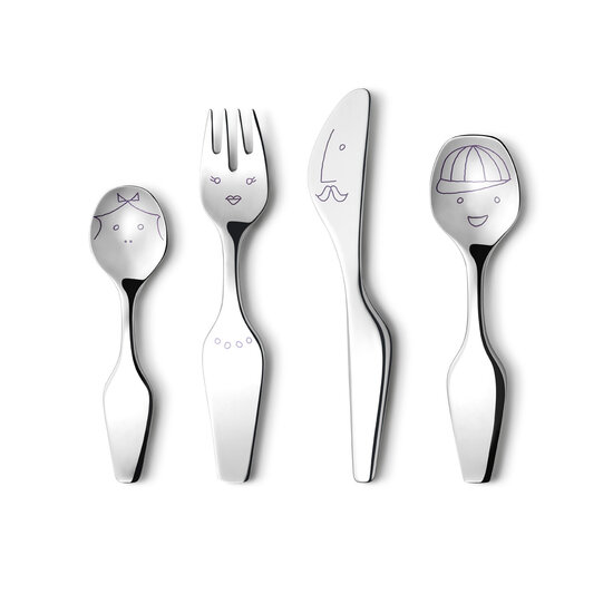 Georg Jensen georg jensen ALFREDO The Twist Family, 4 pcs. cutlery set