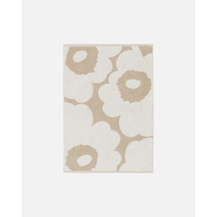 marimekko Unikko Hand Towel  beige 50 X 70 Cm