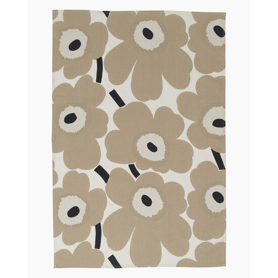Marimekko marimekko pieni unikko kitchen towel beige 47x70cm 2pcs
