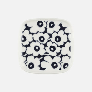 marimekko Oiva / Pikkuinen Unikko plate 10x10 cm