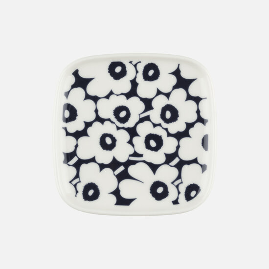 Marimekko marimekko Oiva / Pikkuinen Unikko plate 10x10 cm