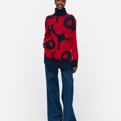 marimekko Vinni Unikko knitted wool pullover S