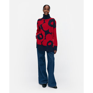 marimekko Vinni Unikko knitted wool pullover S