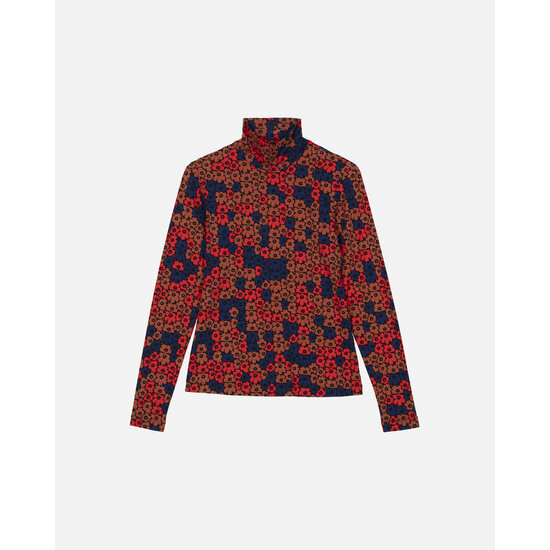 Marimekko marimekko Armas Unikko jersey turtleneck top XL