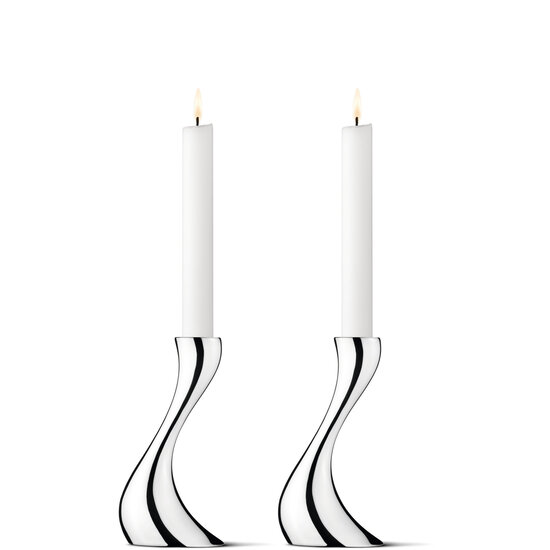 Georg Jensen georg jensen COBRA candleholder, small, 2 pack