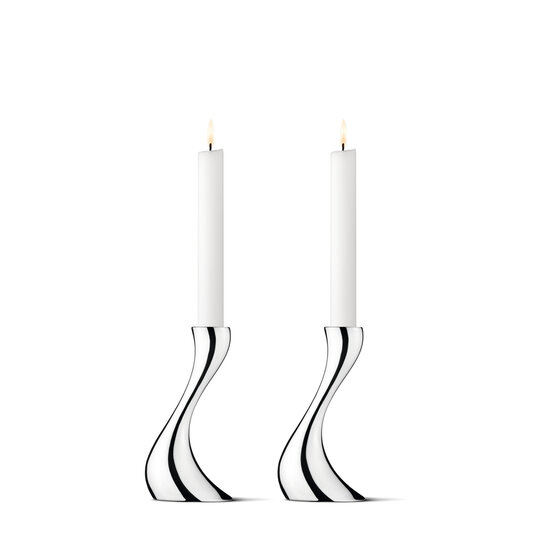 Georg Jensen georg jensen COBRA candleholder, large, 2 pack