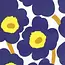 Marimekko marimekko unikko dark blue servetten