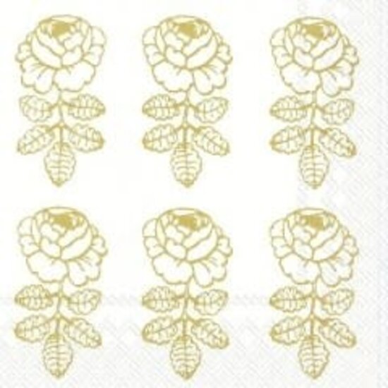 Marimekko marimekko vihkiruusu gold servietten