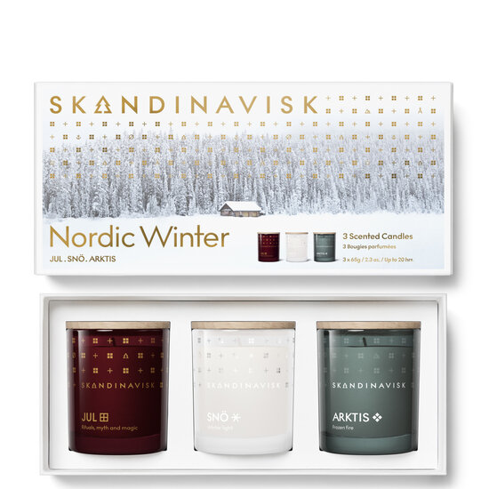 Skandinavisk skandinavisk giftset Nordic Winter scented candles
