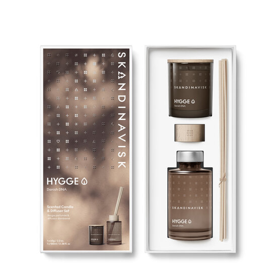 Skandinavisk skandinavisk GIFTSET- HYGGE Scented Candle & Diffuser
