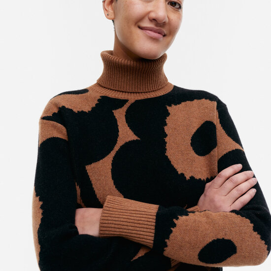 Marimekko marimekko Vinni Unikko knitted wool pullover S