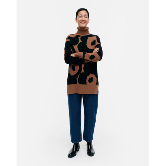 Marimekko marimekko Vinni Unikko knitted wool pullover S