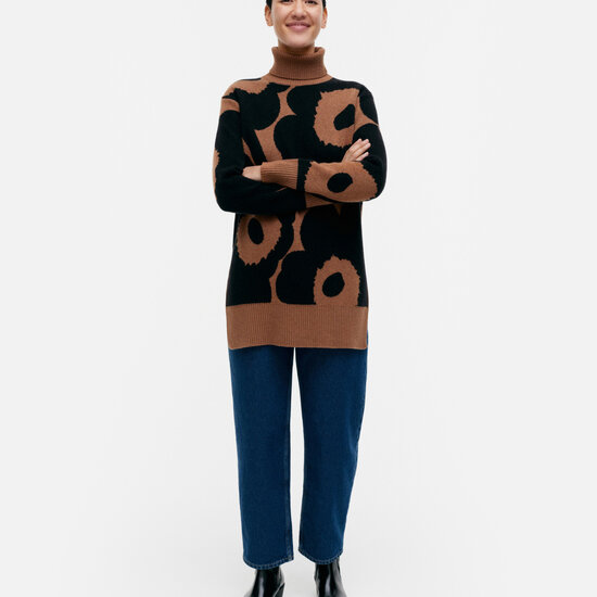 Marimekko marimekko Vinni Unikko knitted wool pullover L