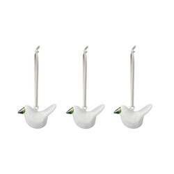 iittala glass bird mini white set 3