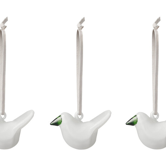 Iittala iittala glass bird mini white set 3