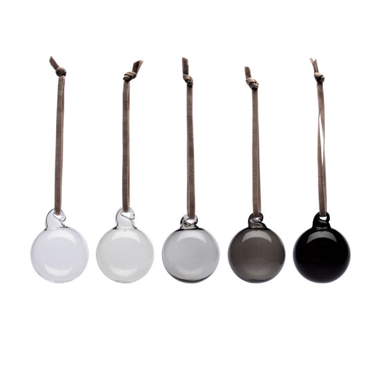 Iittala iittala glass ball 40mm grey set5