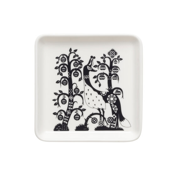 Iittala iittala taika plate square 12 x 12 black