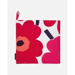 marimekko pieni unikko pot holder red