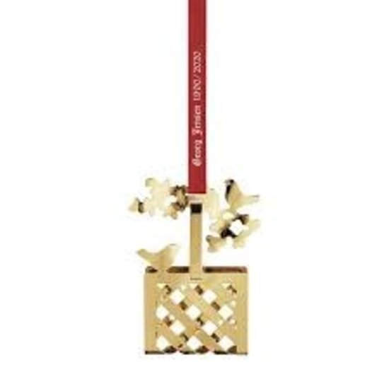 Georg Jensen georg jensen jaarstuk 1990/2020  kerst mand goud