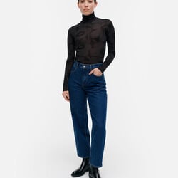 marimekko Vilina Unikko turtleneck shirt M