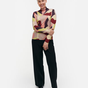 marimekko Veduta Kamelia wool turtleneck shirt M