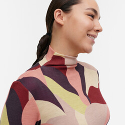 marimekko Veduta Kamelia wool turtleneck shirt L