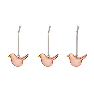 Iittala mini glass birds pink 3set