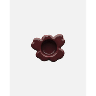marimekko unikko tealight holder  dark red 10x3 cm.