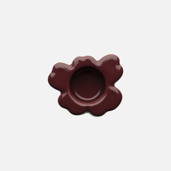 Marimekko marimekko unikko tealightholder rood 10x3 cm.