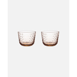 marimekko Syksy glass tumbler copper 2 dl, 2 pcs