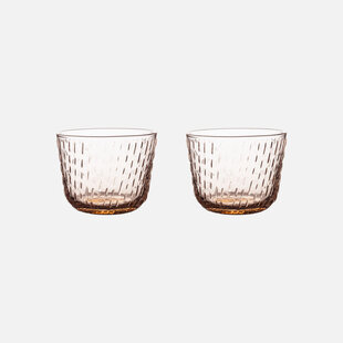 marimekko Syksy glass tumbler copper 2 dl, 2 pcs