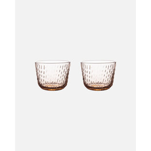 marimekko Syksy glass tumbler copper 2 dl, 2 pcs