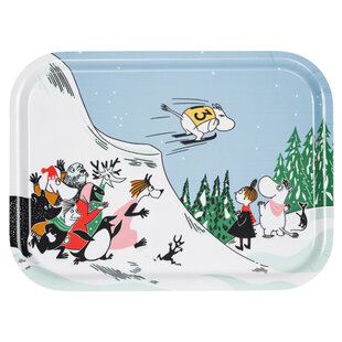 arabia moomin tray ski jumping 27x20 cm