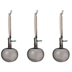 iittala glass apple grey 3 set